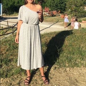 Anthropologie One-Shoulder Jumpsuit